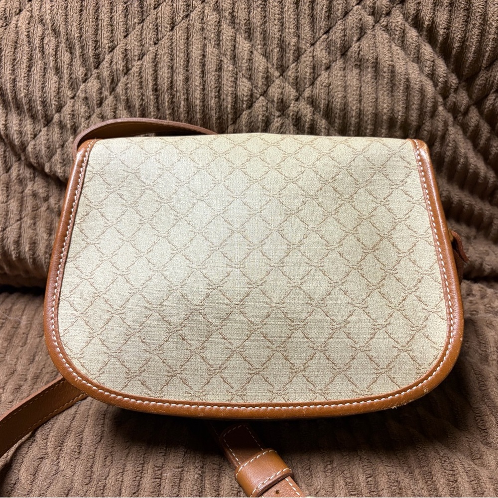 Longchamp tan and cream crossbody bag - Picture 2 of 8